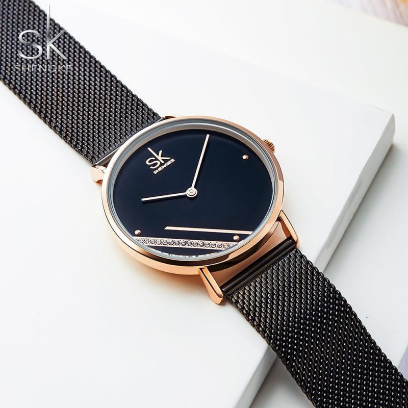 SK K0106 beautiful rose gold womens quartz