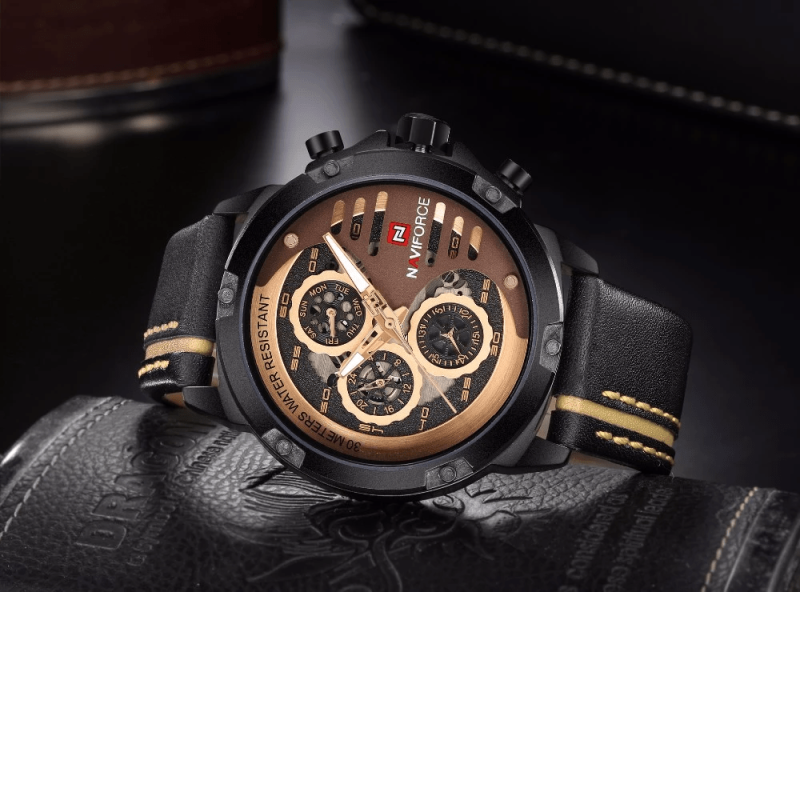 Naviforce 9110 Mens Chronograph Watch - Black Untitled111112
