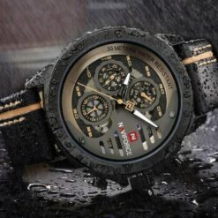 Alternative view of Naviforce 9110 Mens Chronograph Watch - Black