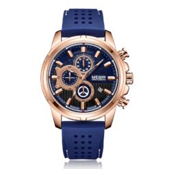 Megir Mens 2101 Chronograph Watch - Blue