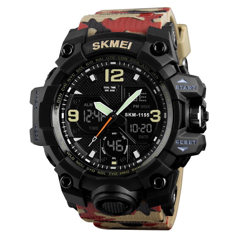 SKMEI 1155B Digital/Analog Outdoor Watch – Camouflage SKMEI 1155B Digital/Analog Outdoor Watch – Camouflage
