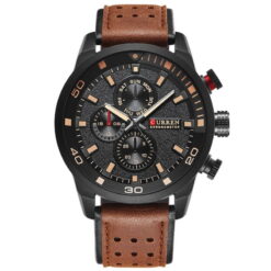 Curren 8250 Mens Quarts Analog Watch - Brown