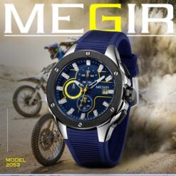 Alternative view of Megir 2054 Mens Chronograph Watch - Blue