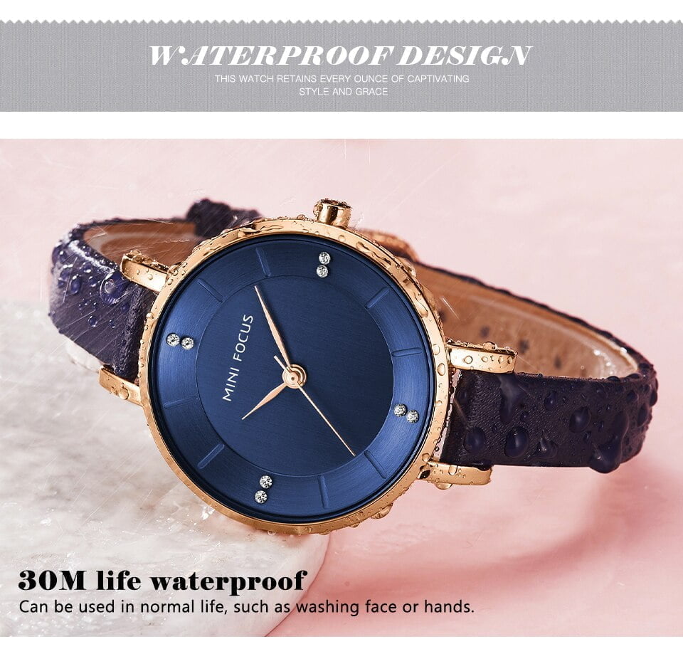 Mini Focus 0255 Womens Analog Watch - Blue Mini Focus 0255 Womens Analog Watch - Blue - Image 4