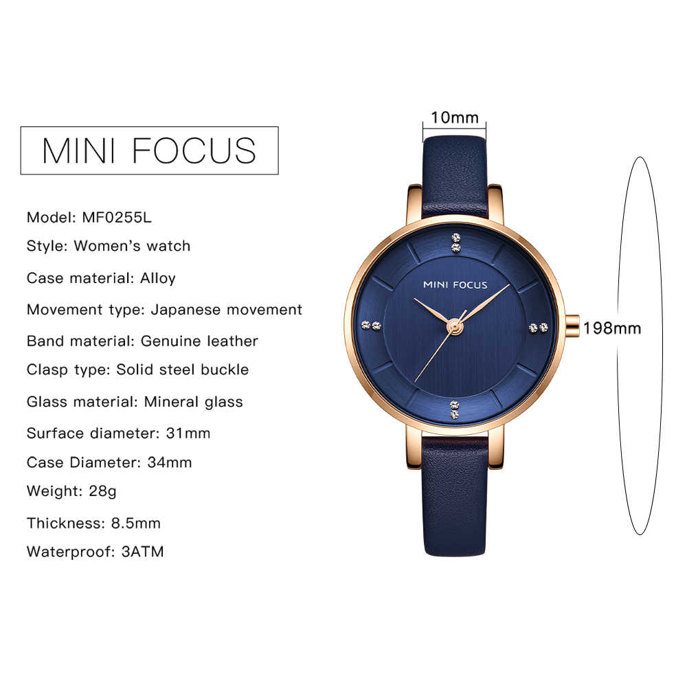 Mini Focus 0255 Womens Analog Watch - Blue Mini Focus 0255 Womens Analog Watch - Blue - Image 3