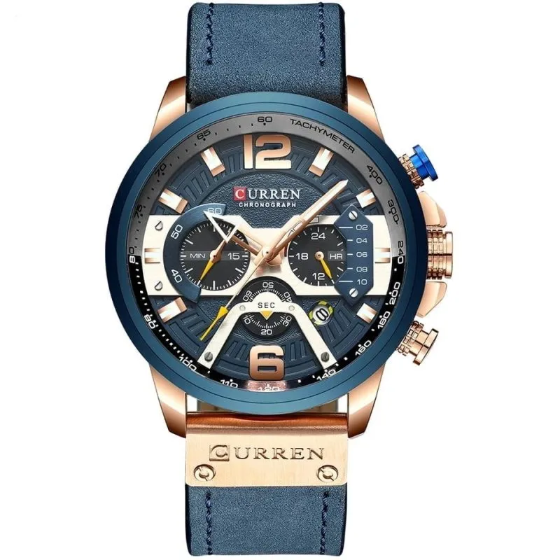 Curren 8329 Mens Chronograph Watch - Blue