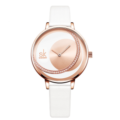 Shengke K0088 Womens Watch - White