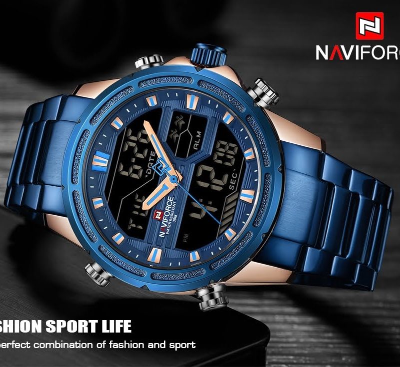 Alternative view of Naviforce 9138 Mens Analog/Digital Watch - Blue
