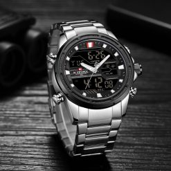 Naviforce 9138 Mens Analog/Digital Watch - Silver Hd235665d974c4f9f94c4553023ccc5e7O