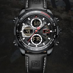 Naviforce 9197 Mens Analog/Digital Watch - Black Ha3666022ab8649c1b744402fc53c8716U