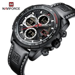 Alternative view of Naviforce 9197 Mens Analog/Digital Watch - Black