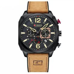 Curren 8398 Mens Chronograph Watch - Brown