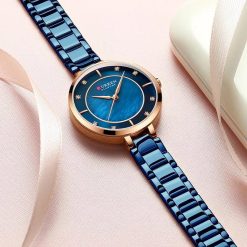 img 3 CURREN Women Watches Waterproof Blue Women s Watch Analog Date Wrist Watch for Women Fashion Quartz.jpg .webp 2