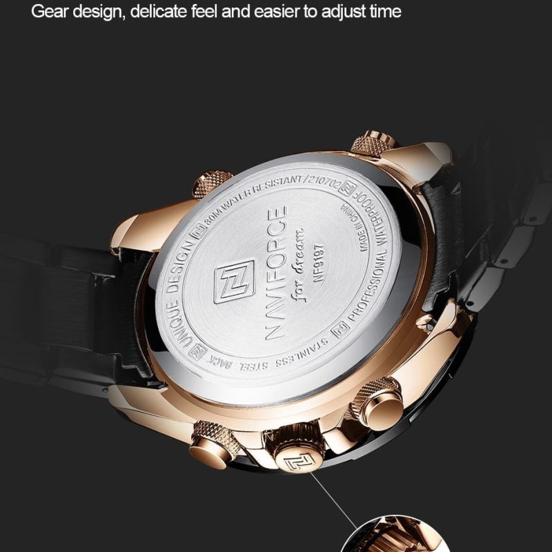 Naviforce 9197 Mens Analog/Digital Watch - Black/Gold H79253fa21410411bab3e6b1e46cedd22M