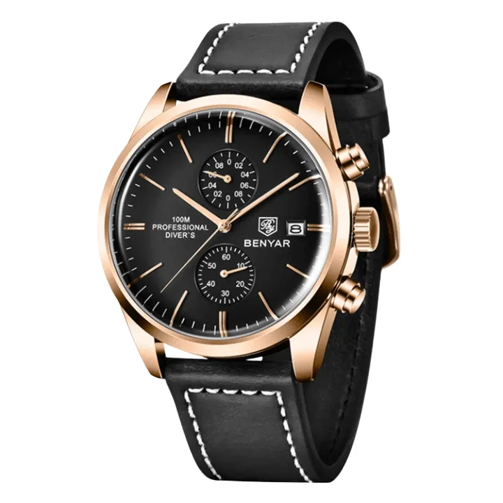 Benyar 5187 Mens Chronograph Watch - Black | Vivid Nuance South Africa