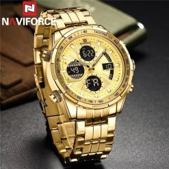 Alternative view of Naviforce 9197 Mens Analog/Digital Watch - Gold