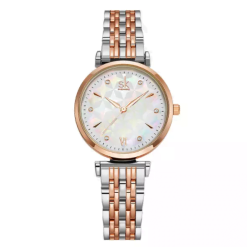 Shengke K0136 Womens Watch - Rose Gold/Silver