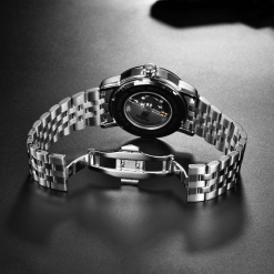 Benyar 5144 Mens Automatic Self-Wind Mechanical Watch - Silver/Gold Benyar