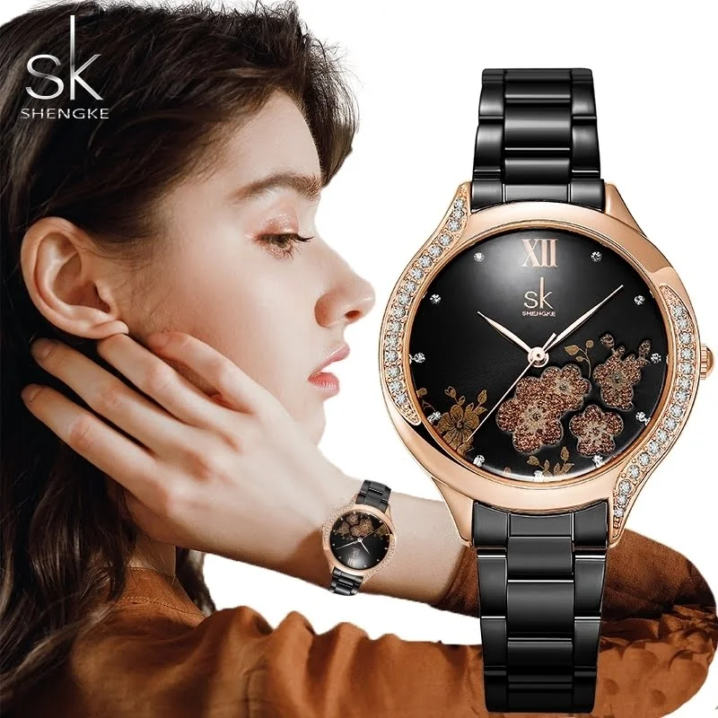 Alternative view of Shengke K0172 Womens Watch - Black