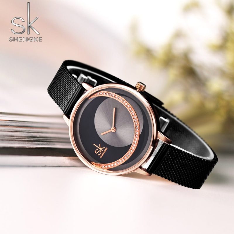 Shengke K0088 Womens Watch - Black 2 2