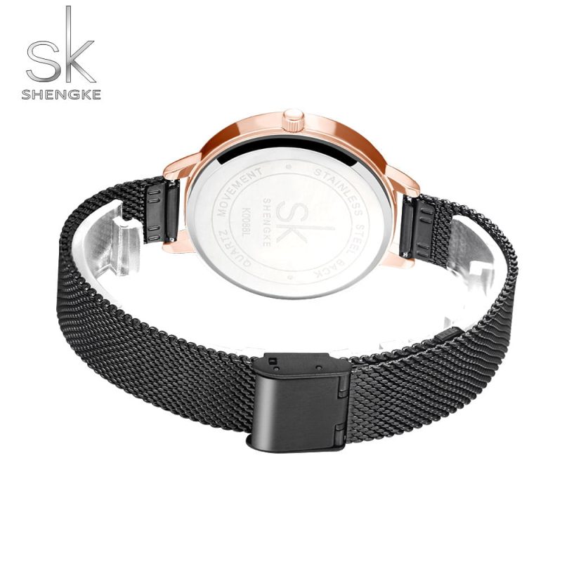 Shengke K0088 Womens Watch - Black 4 2