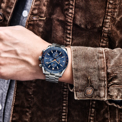 Benyar 5140 Mens Stainless Steel Watch - Silver 51402