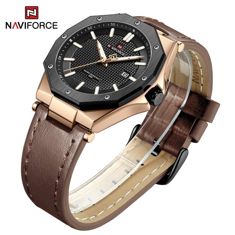 Naviforce 9200 Mens Chronograph Watch - Brown IMG 6924