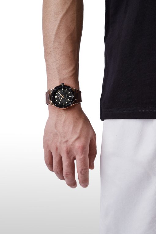 Naviforce 9200 Mens Chronograph Watch - Brown | Vivid Nuance South