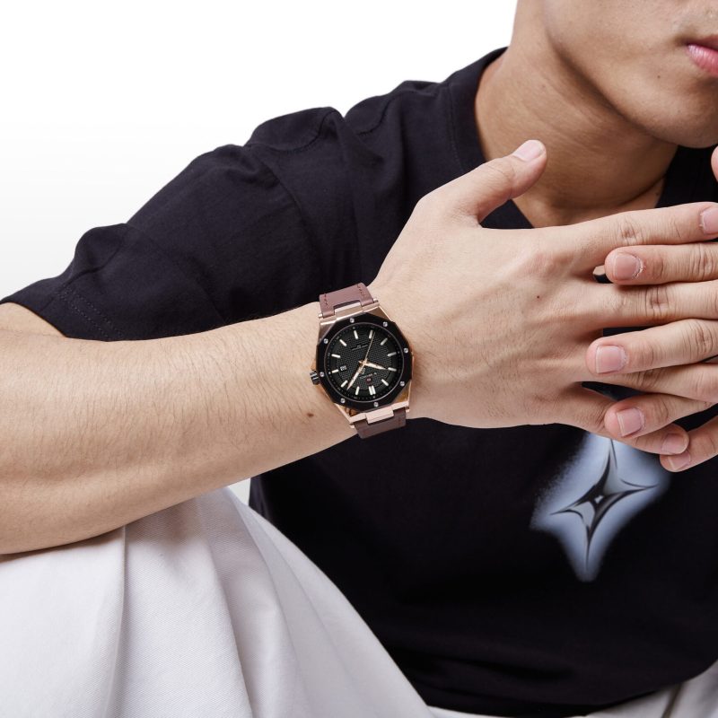 Naviforce 9200 Mens Chronograph Watch - Brown RGBBN 2 scaled