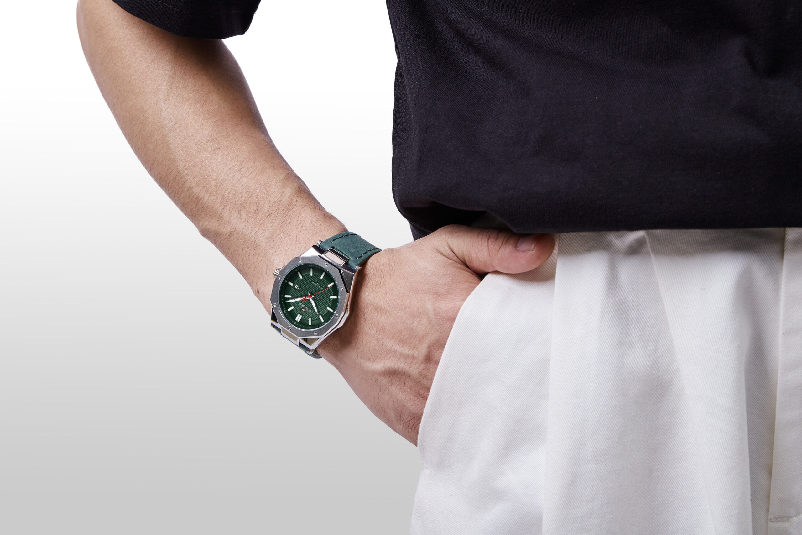 Naviforce 9200 Mens Chronograph Watch - Green Naviforce 9200 Mens Chronograph Watch - Green - Image 6