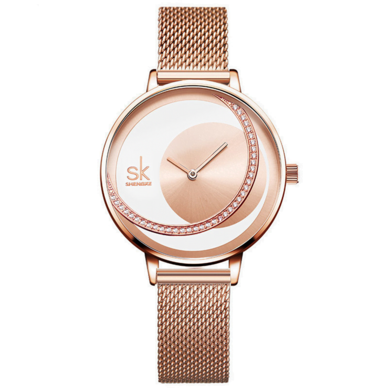 Shengke K0088 Womens Watch - Rose Gold