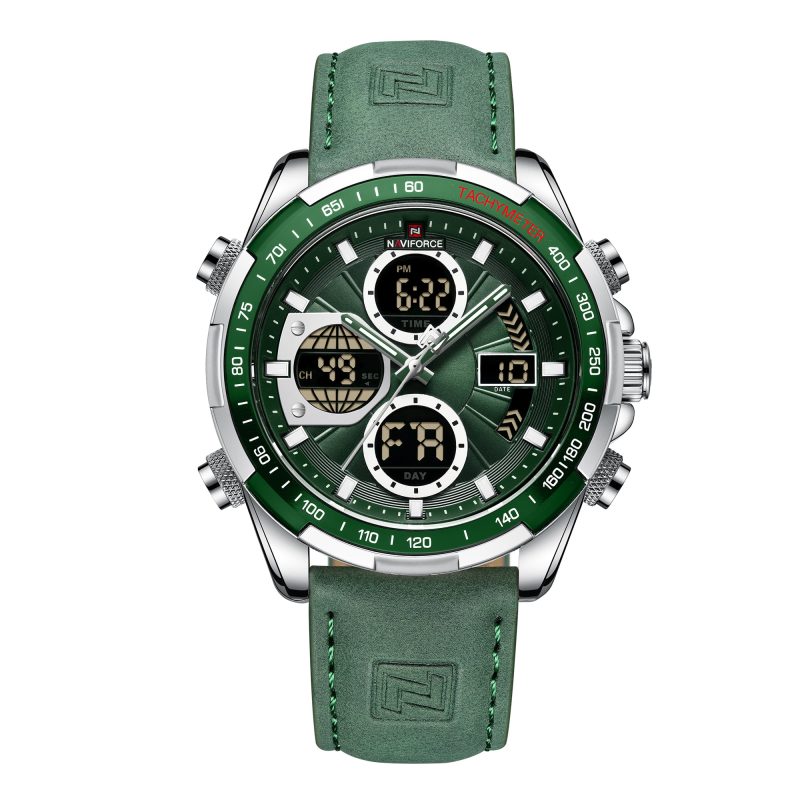 Naviforce 9197 Mens Analog/Digital Watch - Green