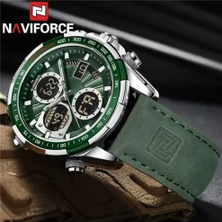 Alternative view of Naviforce 9197 Mens Analog/Digital Watch - Green