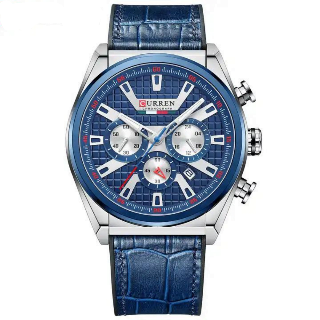 Curren 8392 Mens Chronograph Watch - Blue/Silver Curren 8392 Mens Chronograph Watch - Blue/Silver