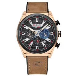 Home Curren 8392 Mens Chronograph Watch - Brown