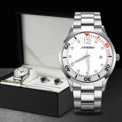Alternative view of Sinobi S8132G Mens Watch Set - Silver