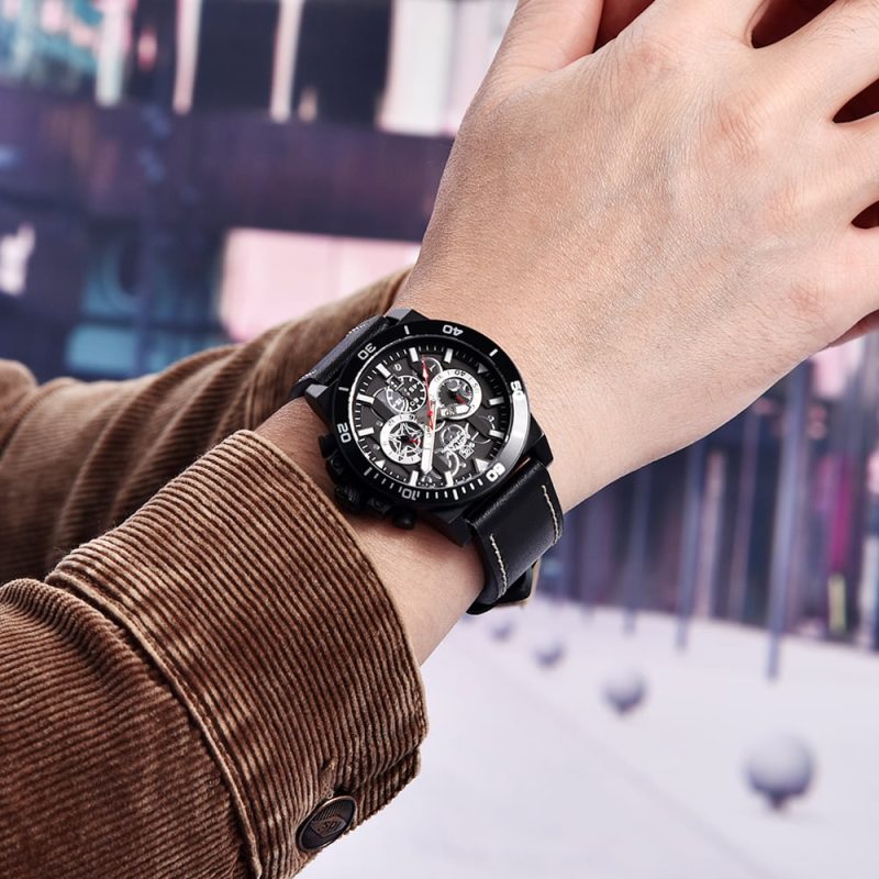 Benyar 5197 Mens Chronograph Watch - Black 1 1