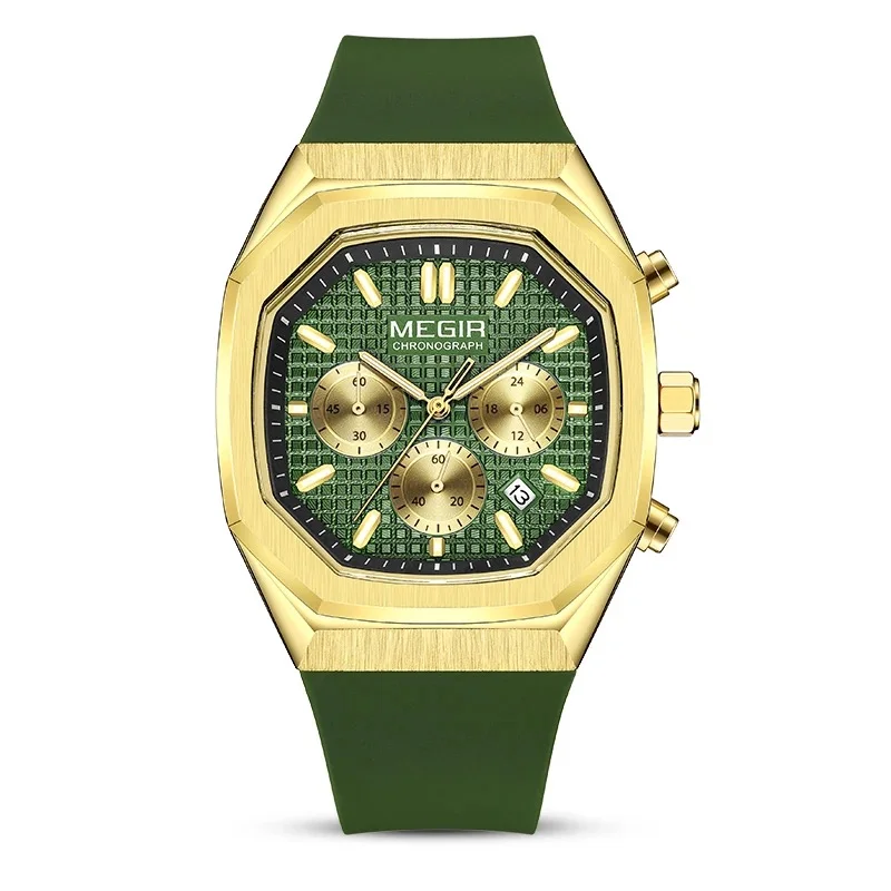 Home Megir 2215 Mens Chronograph Watch - Green