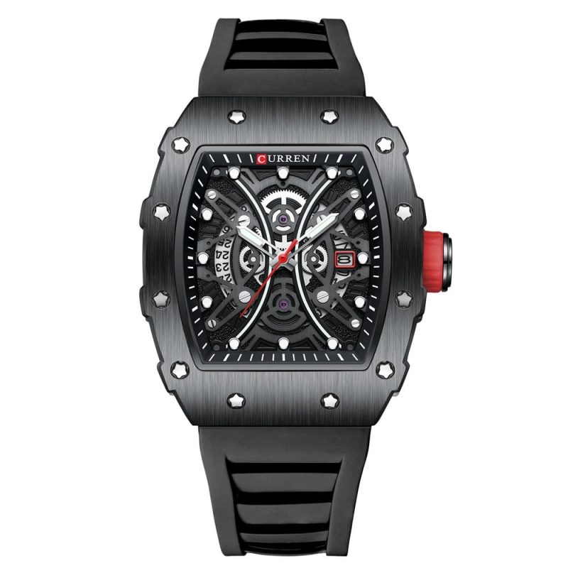 Curren 8438 Mens Chronograph Watch - Black