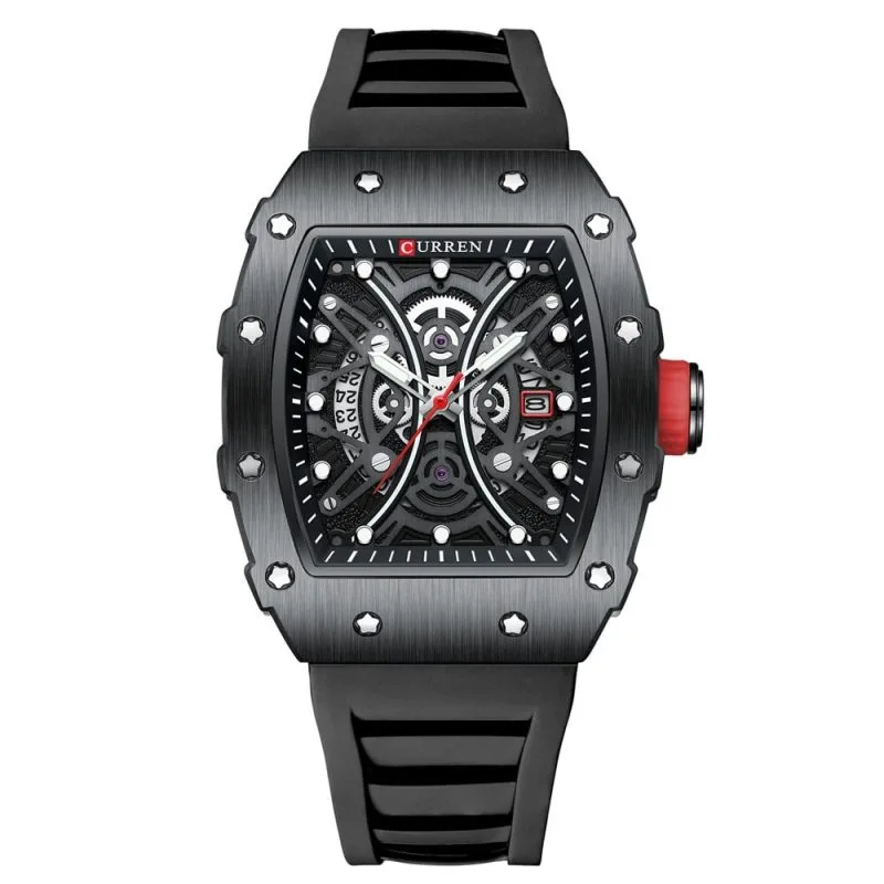 Curren 8438 Mens Chronograph Watch - Black