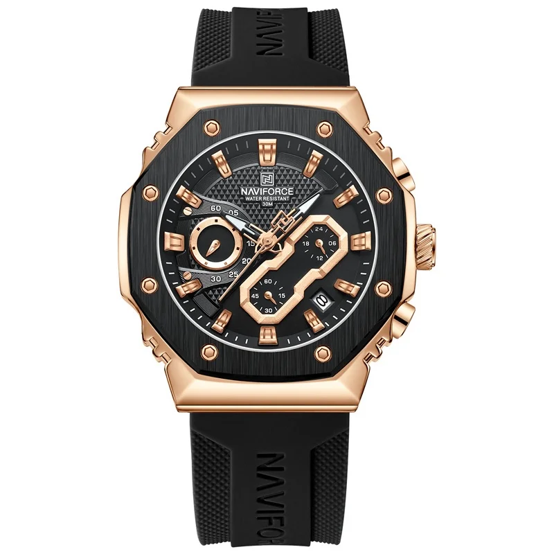 Naviforce 8035 Mens Chronograph Watch - Black