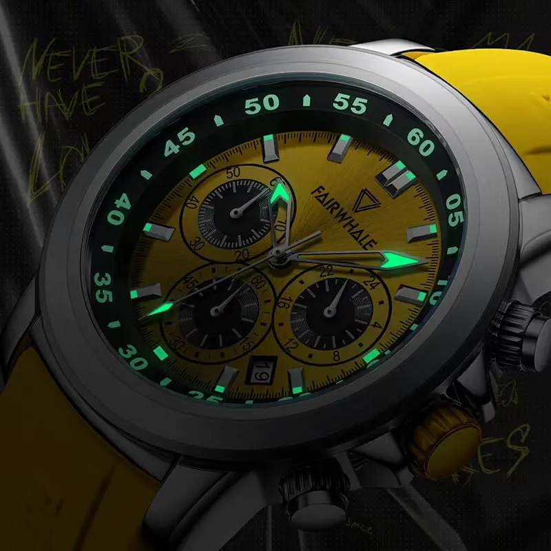 Mark Fairwhale 5520 Mens Watch - Yellow - Image 4