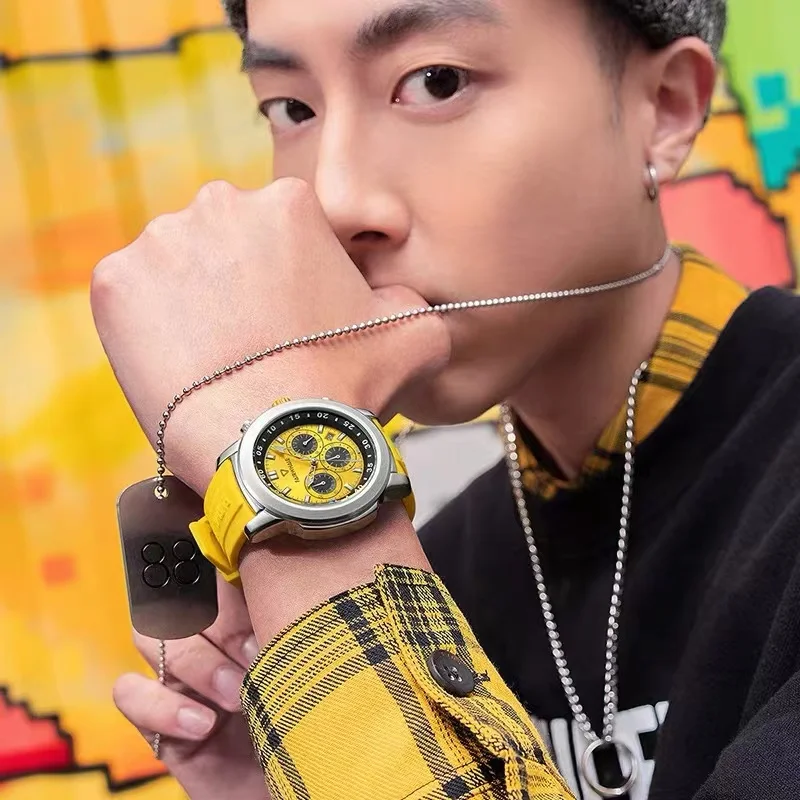 Mark Fairwhale 5520 Mens Watch - Yellow - Image 3