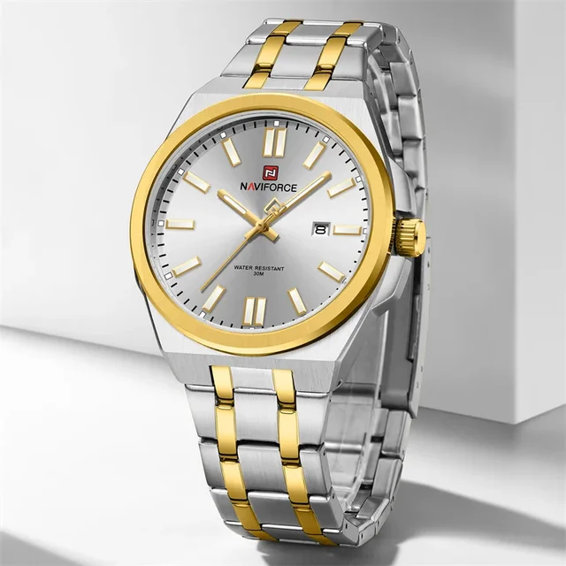 Alternative view of Naviforce 9226 Mens Watch - Silver/Gold