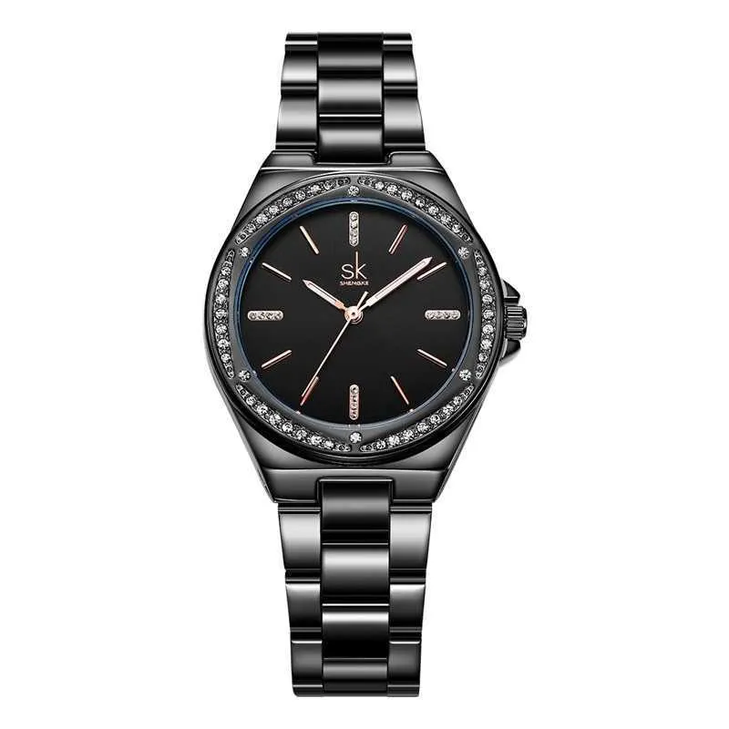 Shengke K0202 Womens Watch - Black