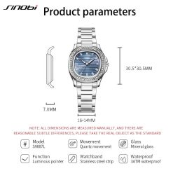 Sinobi S9887L Womens Watch - Silver H288fb7b0cce74008aa1e1cc6decb3572b