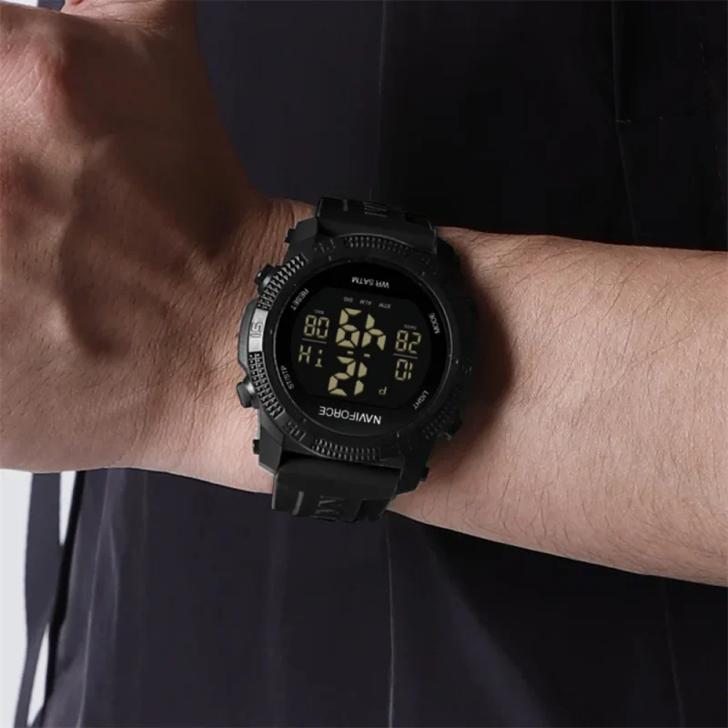 NAVIFORCE Digital Watch Men Military Sport Chronograph Wristwatch Date Week Alarm Waterproof Original Male Electronic Clock.jpg 2