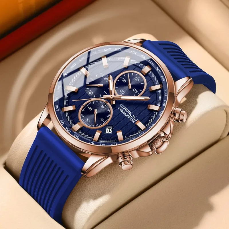 Alternative view of CRRJU 2315 Mens Chronograph Watch - Blue