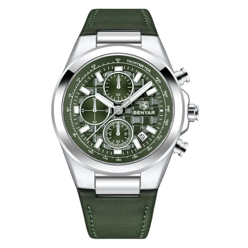 Home Benyar 5206 Mens Chronograph Watch - Green