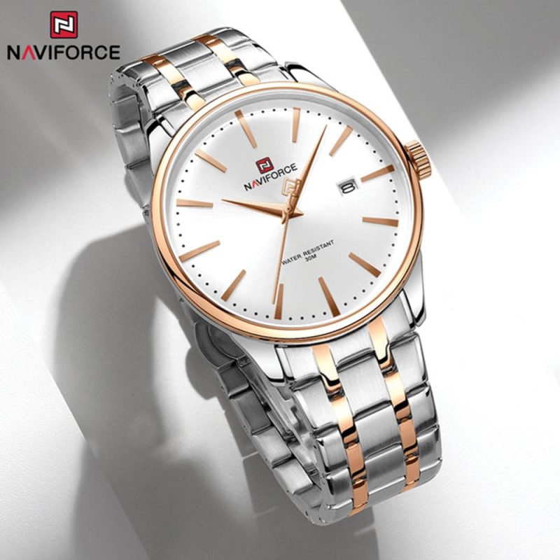 Naviforce 9230 Ch Rose Gold Watch For Men 02